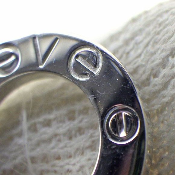 Cartier Bracelet Love B6038100 Circle Double Chain 2 Points Diamonds Total - Picture 7 of 10